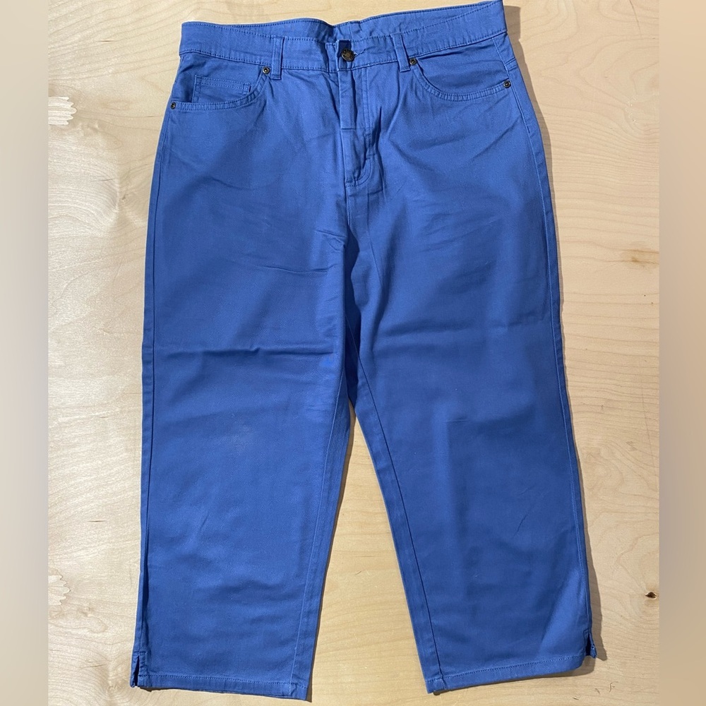 Basic Editions Light Blue Ankle Pants 12 (QH)